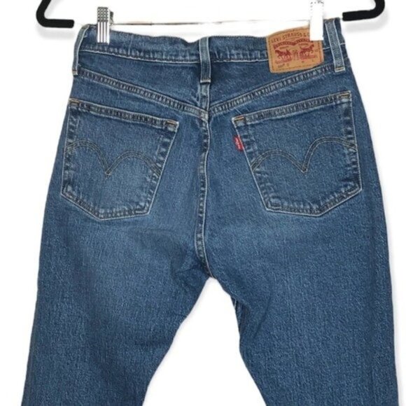 Levi’s 501 High Rise Skinny Jeans Distressed Size 26 - Picture 10 of 12